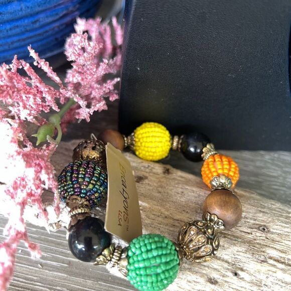 Chunky Retro Y2k Erica Lyons Fashion Bracelet $16ea / 3 for $25 - Picture 1 of 7